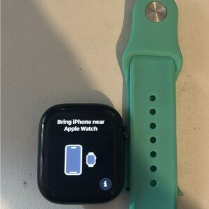 Apple Smartwatch with Aqua Band